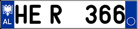 Trailer License Plate